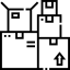 moving boxes icon